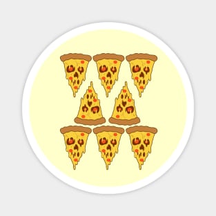 scary pizza pattern Magnet